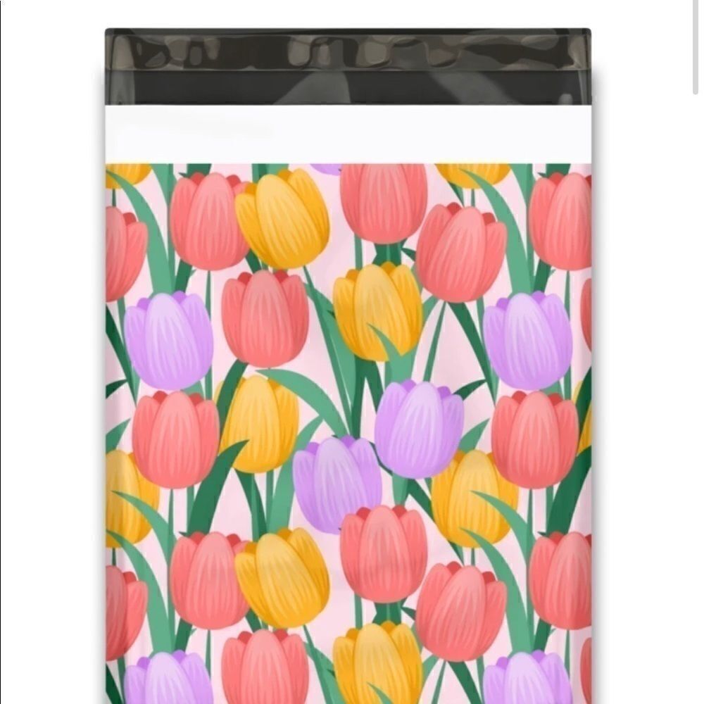 Poly Mailers Mix 35  10x13 6x9+ stickers 35 size 1.5” round diverse